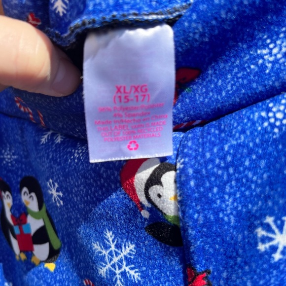 Penguin Christmas 🎅🏼 Christmas 🎄 Winter ❄️ Snuggle fleece lined relaxed pants - Picture 4 of 7